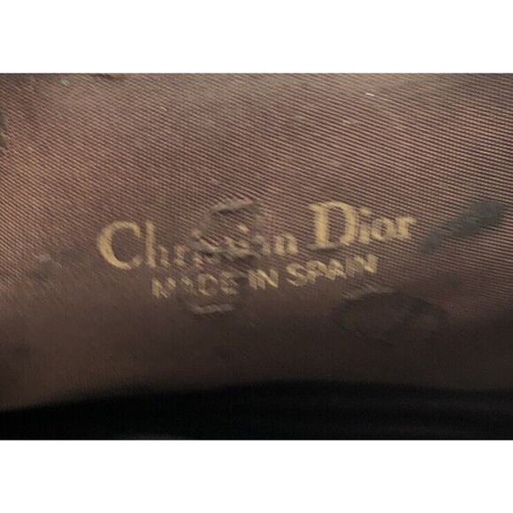 Christian Dior Rare Vintage Leather Monogram Kisslock Change Purse READ Descript - Picture 4 of 11